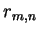 $r_{m,n}$